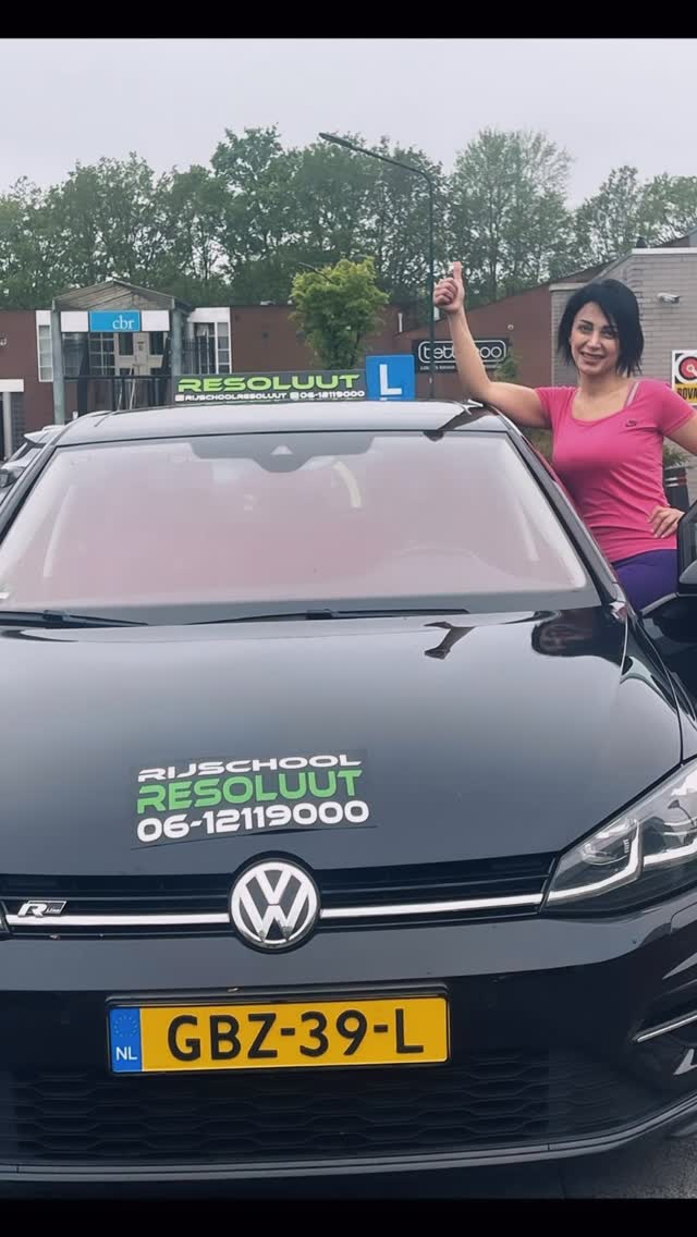 Geslaagd bij Rijschool Resoluut